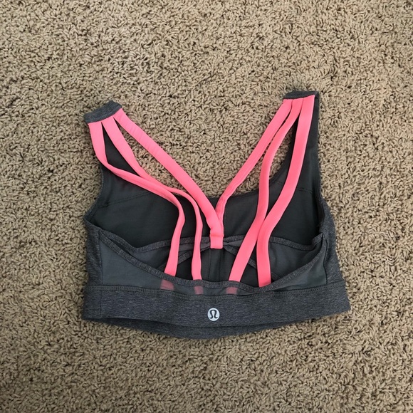 Grey Lululemon Sports Bra - Picture 2 of 2
